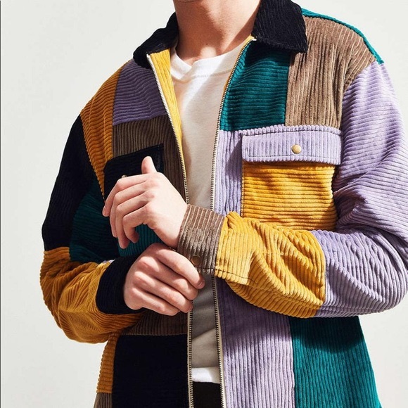 Patchwork Urban Outfitters Pink Corduroy Jacket COPY Urban